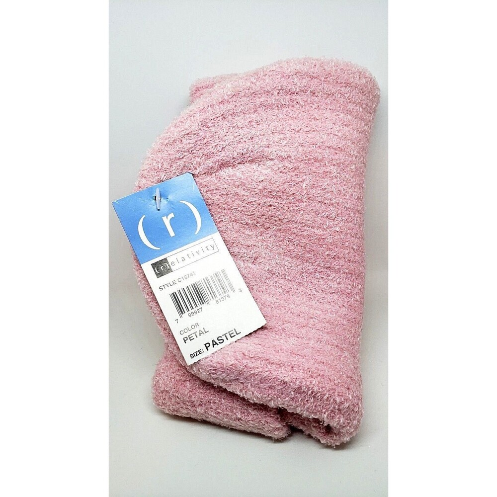RELATIVITY Beanie Petal Pink One Size Ski Cap Pastel Womens Hat New with Tags - Picture 3 of 8